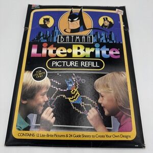 Vintage Batman Lite Brite REFILLS Milton Bradley DC‎ Comics Complete Unused 1992